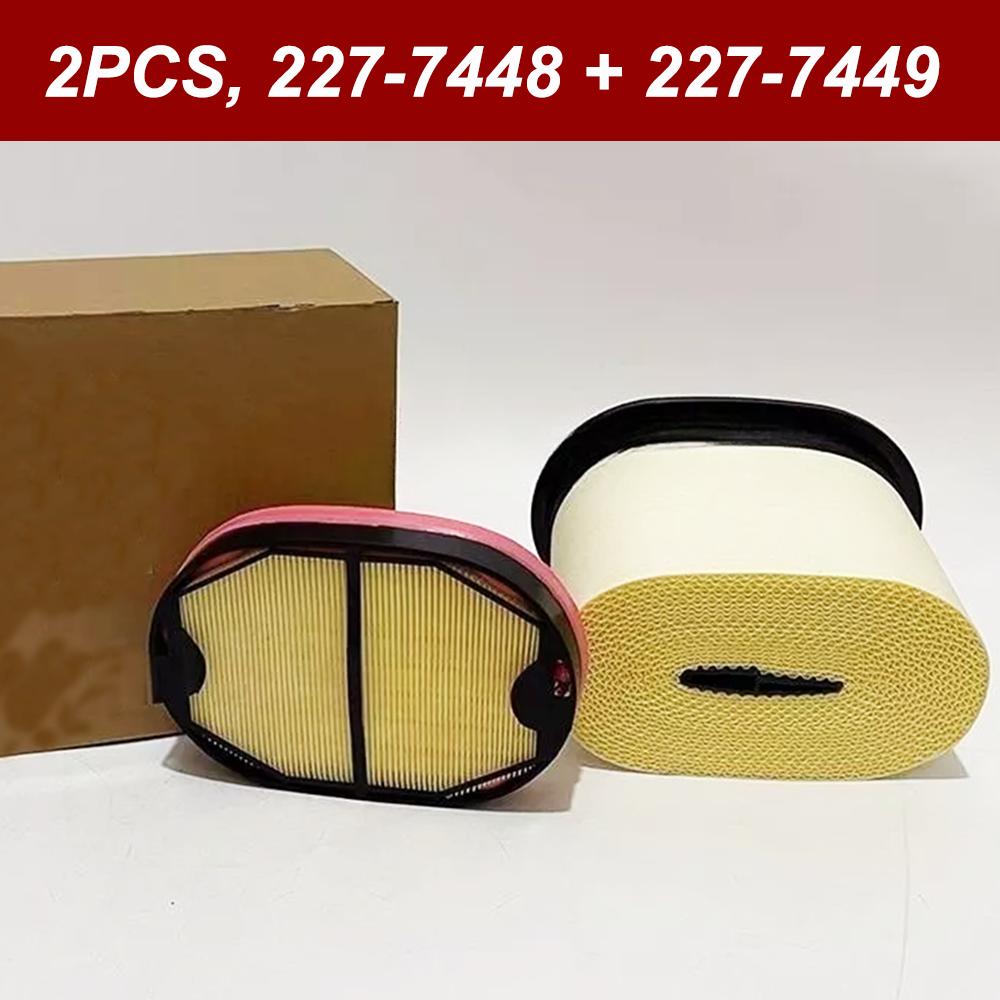 

Повітряний фільтр для Caterpillar CAT 416D 2277448 2277449 227-7448 227-7449 252-5001 252-5002 2525001 2525002 P608766 P785965 2934053 2PCS