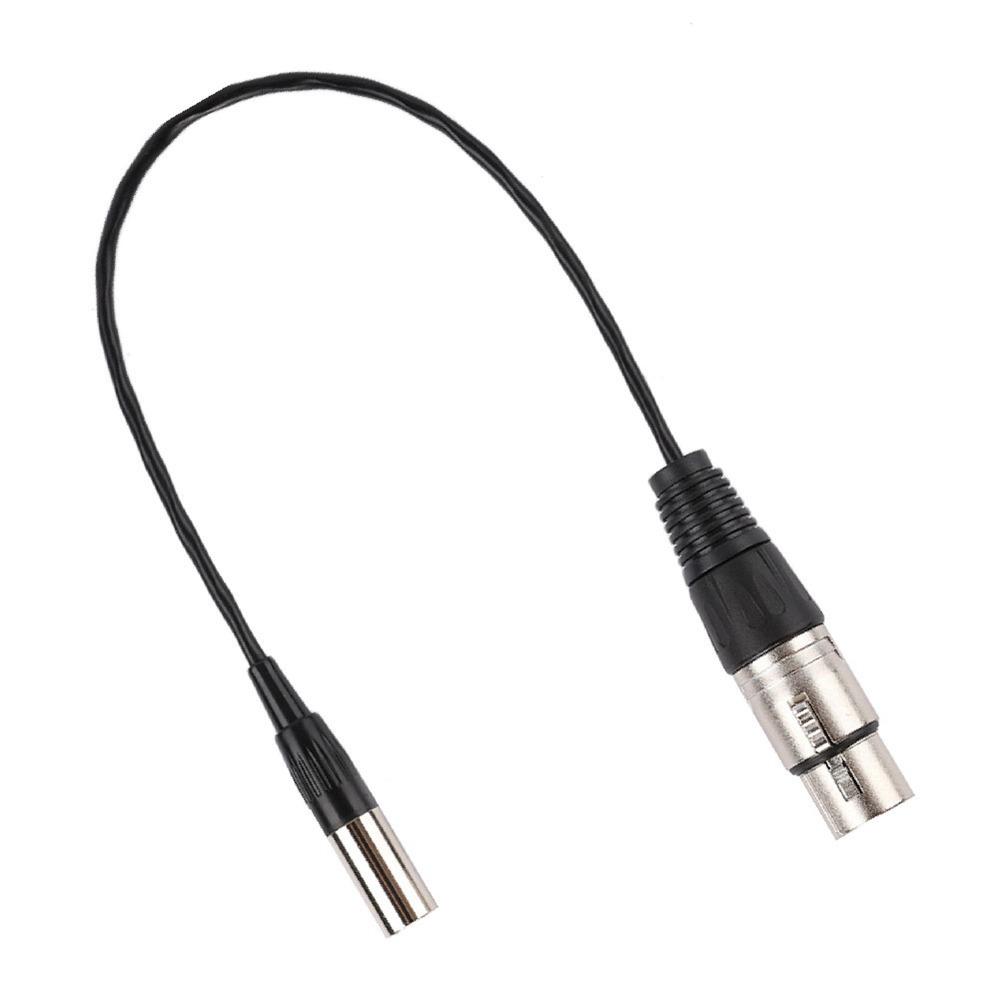 Copper Wire Mini XLR 3pin To XLR 3pin Female Aluminum Foil Shielded Microphone Cable  Daily Use