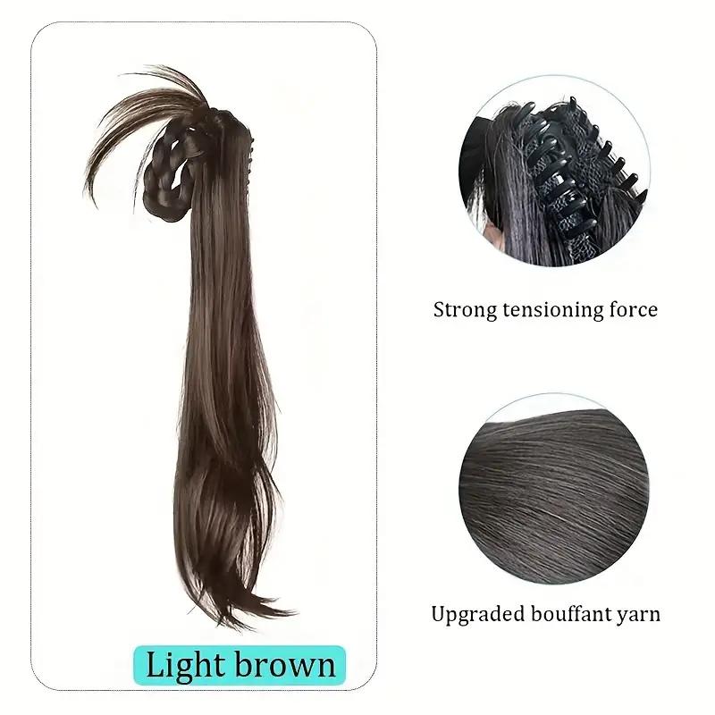 Claw Ponytail Dlouhé prodlužování culíku Syntetické Clip In prodloužení vlasů Elegantní pro každodenní použití Vlasové doplňky