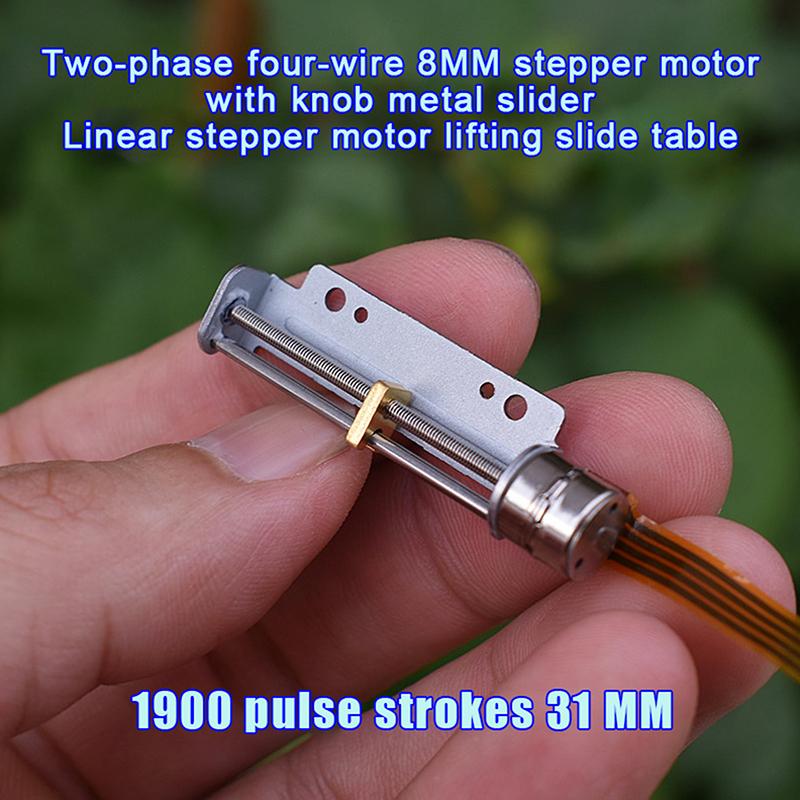 

Micro Mini 8Mm 2-Phase 4-Wire Stepping Screw Shaft Stepper Motor Position Precision Linear Actuator Screw Slider Nut with board