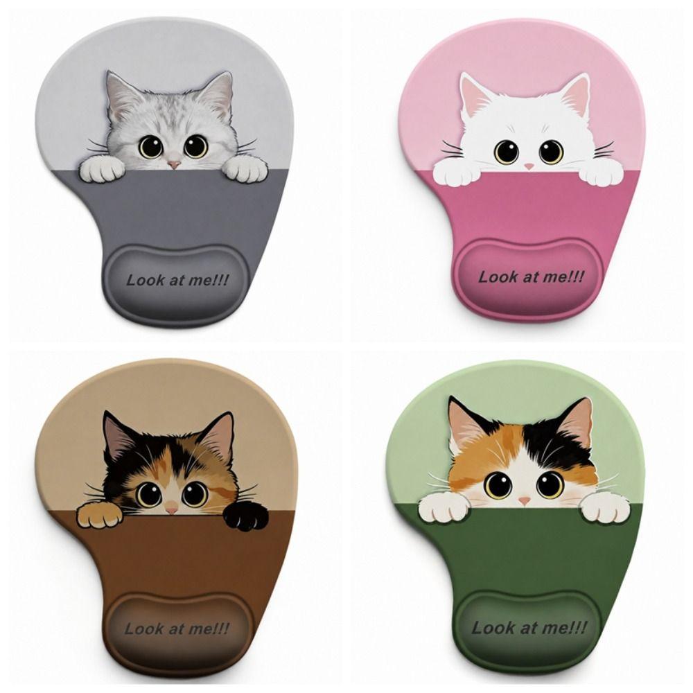 Silicone Cartoon Animal Mouse Pad Non-Slip Desktop Wrist Support  Home Office