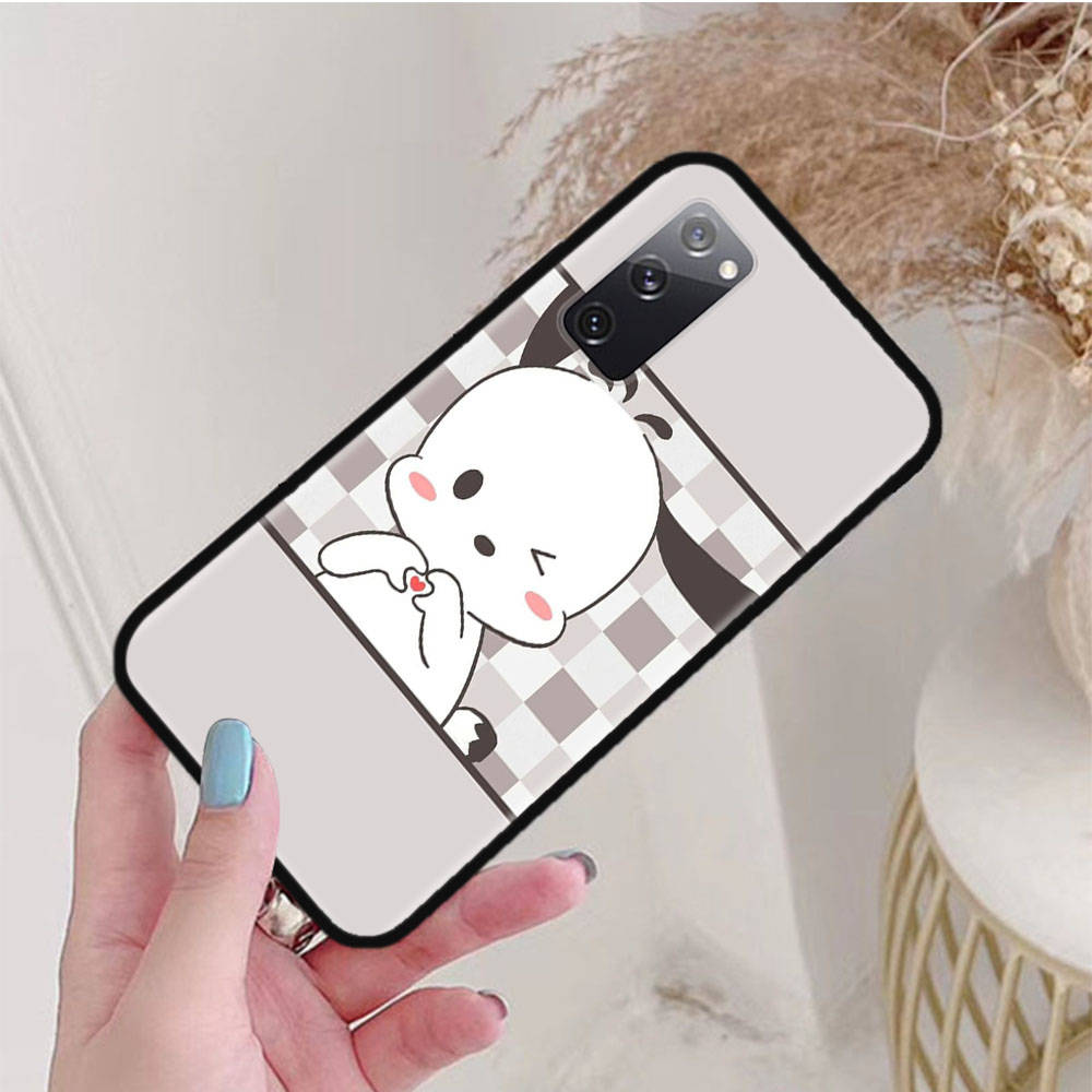 Black Case for Xiaomi Poco X6 X4 M5 M6 F5 F6 C65 C55 C50 C51 C40 Pro Redmi 14C A3X 13C 12C 11T 10A 9C Note 7 6 8A Plus L-29 Cute Pochacco