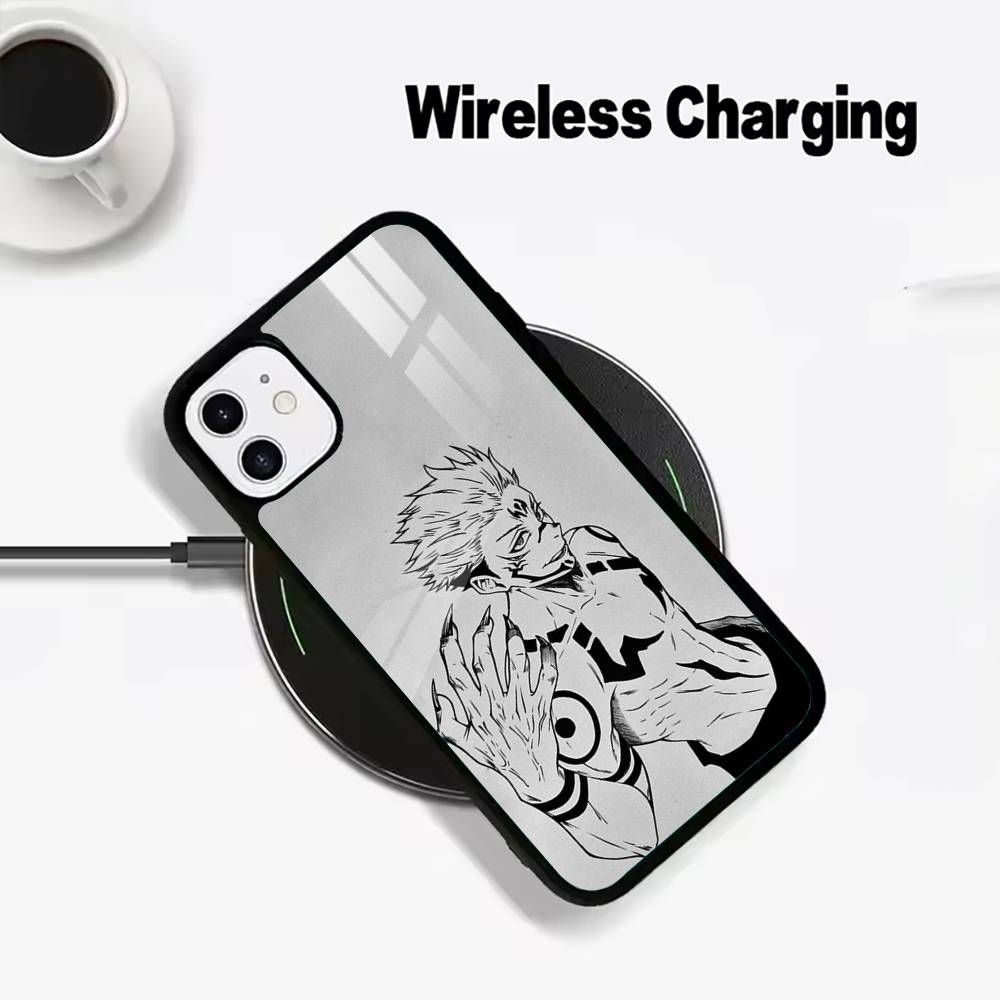 Popular-Anime--Jujutsu -Kaisen Phone Case For IPhone17 16 15 14 13 12 11  Pro Max 16/15/14Plus Wireless Charger Cover Funda
