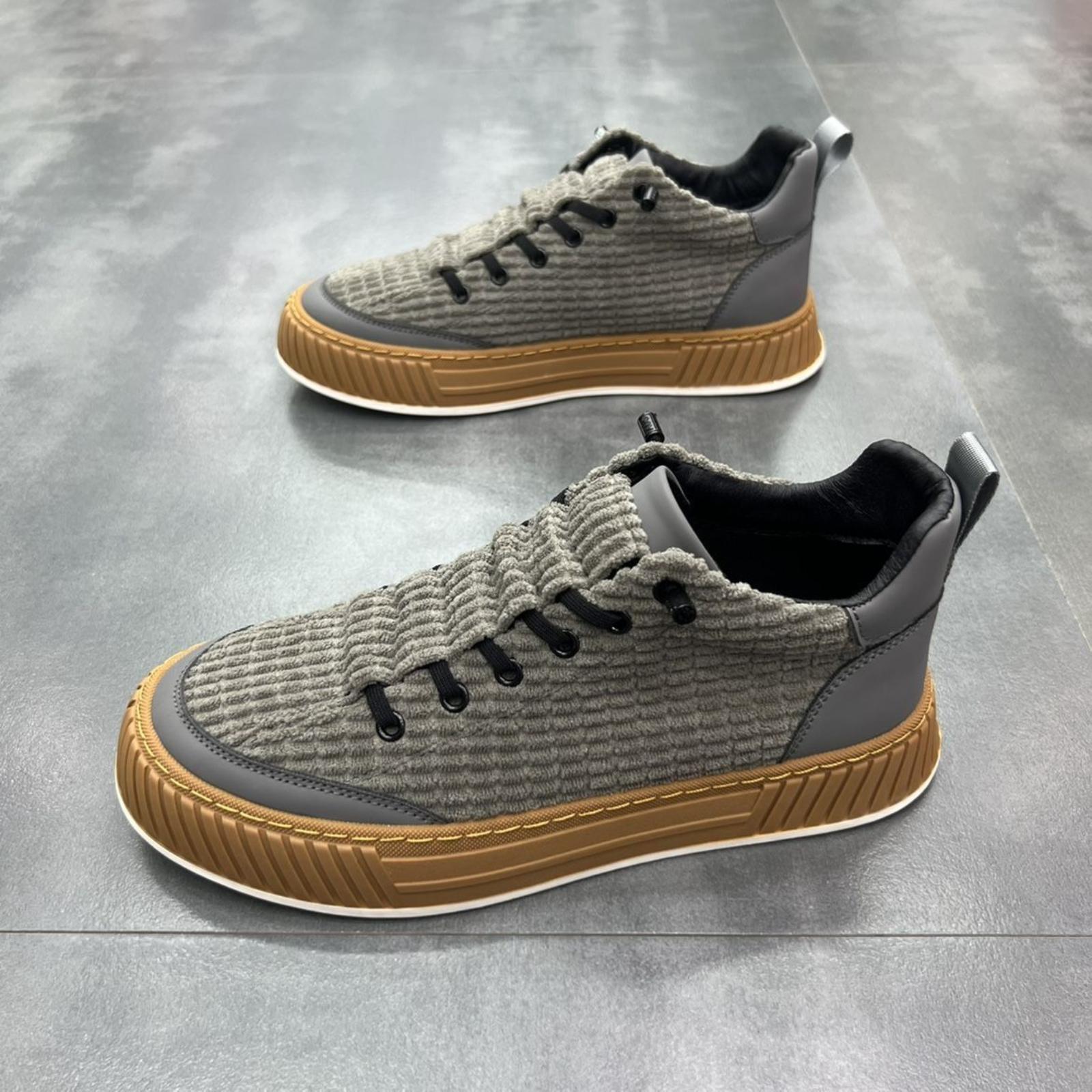 Men s Suede Casual Low-top Flat Shoes 41