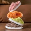 Winter new cotton slippers indoor home thick bottom non-slip warm couple wear plush cotton drag