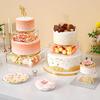Clear Cake Stand Round/square Dessert Display Holders Cake Tier Base  Tiered Cakes
