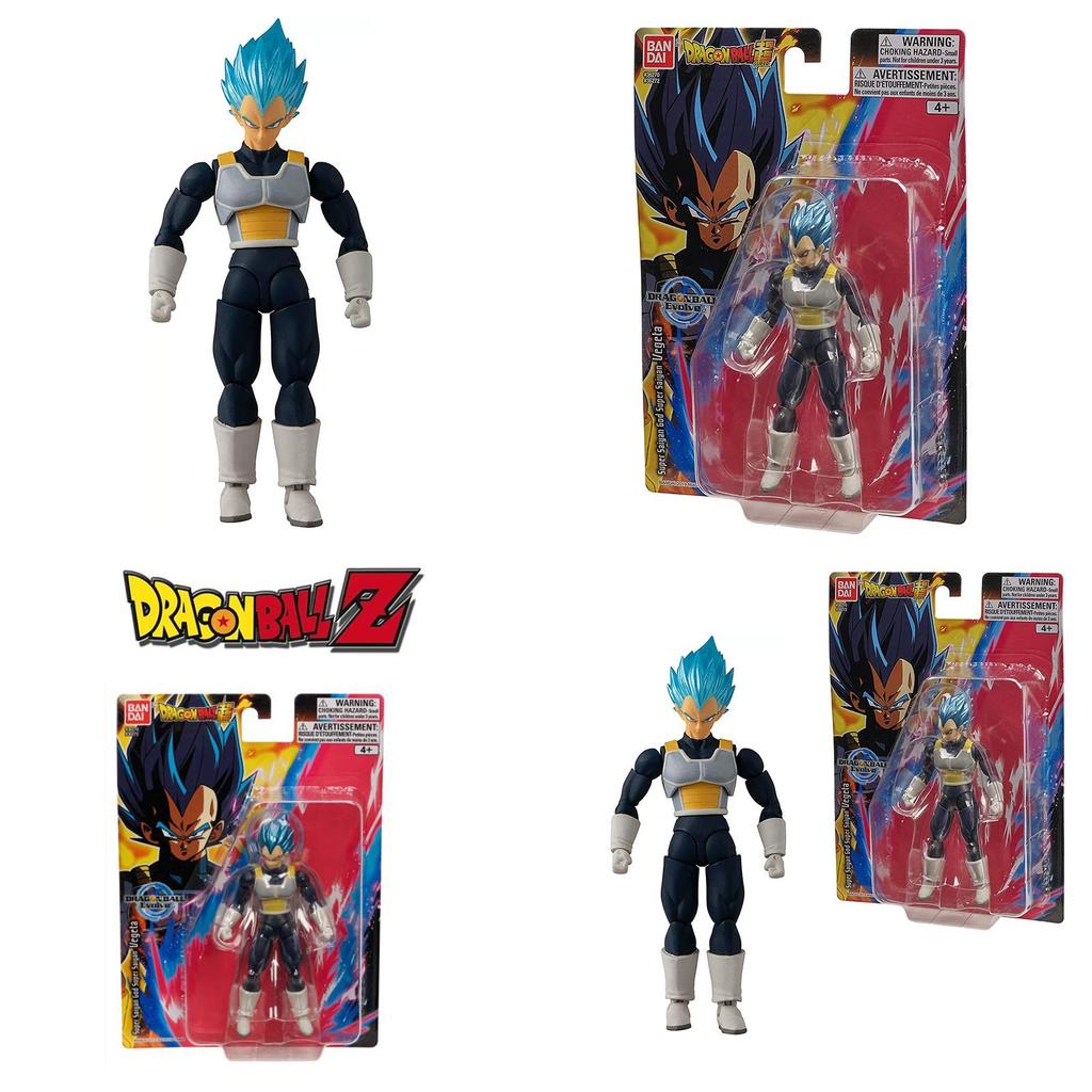 Dragon Ball Vegeta Action Figure Toy Blue Hair Pvc Collectible Doll 14cm Size