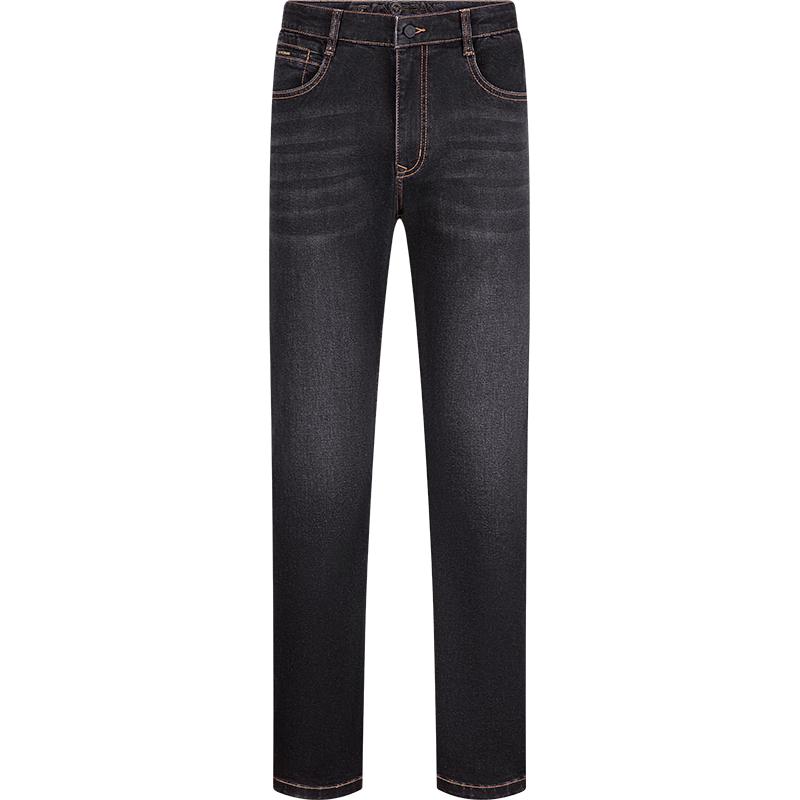 Qipai Men's High-Elastic Lyocell Blend Straight-Leg Jeans