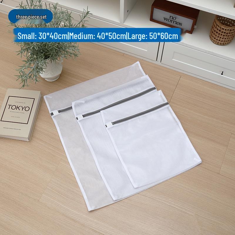 Spot Gray Coarse & Fine Mesh Laundry Bag - Anti-Deformation, Machine Washable Care Bag