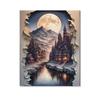 Nordic Minimalist Ripped Paper Landscape Canvas Art for Home Decor