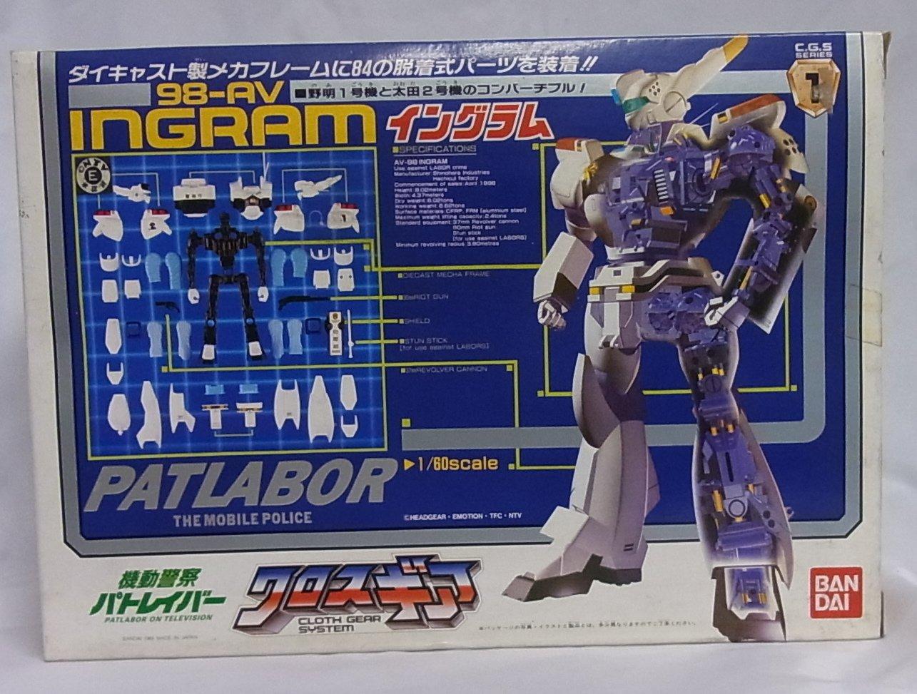 

Совместимость Cross Gear Mobile Police Patlabor Ingram Unit 1 и Unit 2