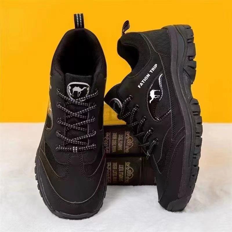 Outdoor Large Size Men's Hiking Shoes Fashion Lace-up Casual Sneakers Mesh Lightweight Non-slip Work Shoes Designer Men's Shoes
