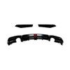 Diffusore Posteriore Lip Per BMW F30 MT MP 325i 330i 2013-2019 Doppio Scarico Lip Nero Con Splitter Luci Valance Spoiler