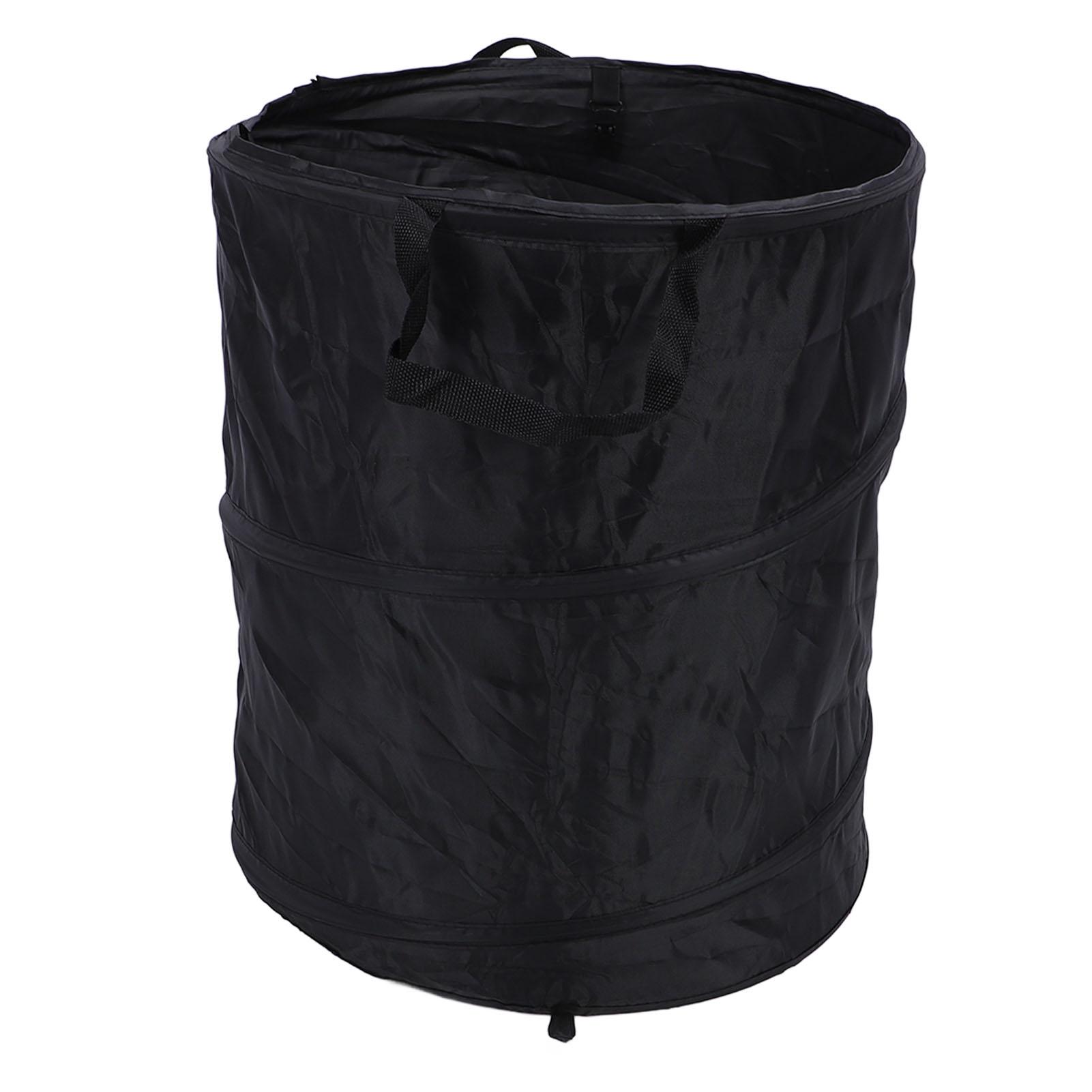 

90л складной мусорный контейнер портативный водонепроницаемый Оксфорд ткань кемпинг мусорный контейнер для пикника на открытом воздухе чёрный