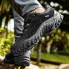 Brown Genuine Leather Men Hiking Shoes Outdoor Trail Trekking Sneakers Women Non Slip Breathable Climbing Men Mountain Sports Sh