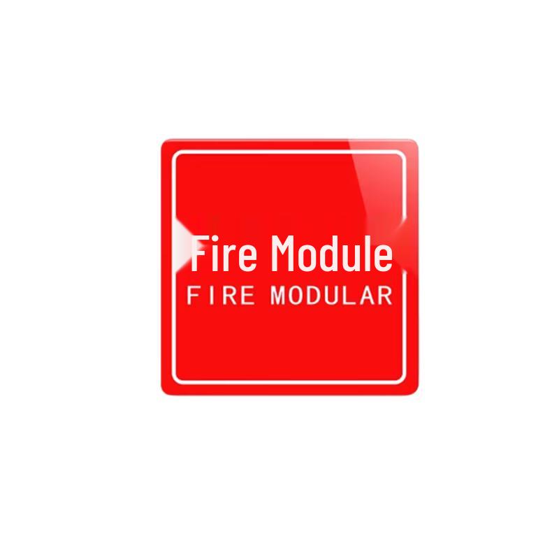 Acrylic Fire Safety Warning Sign, 10x10cm (10-pack)