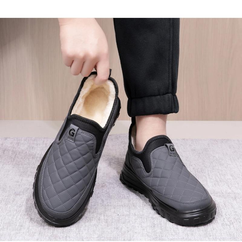 Pánské bavlněné boty 2025 Nové zimní plyšové teplé nepromokavé pohodlné sněhule Odolné proti opotřebení Ležérní bavlněné boty odolné proti chladu