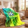Brasilien landslaget Tryck Flanellfilt Mjuk Varm Soffa Säng Pläd för Hem Kontor Sovrum