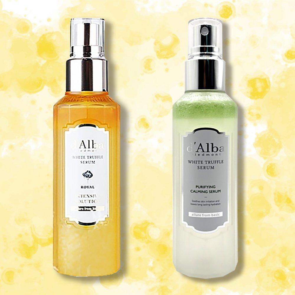 

d Alba White Truffle Royal Intensive Serum + Purifying Calming Serum