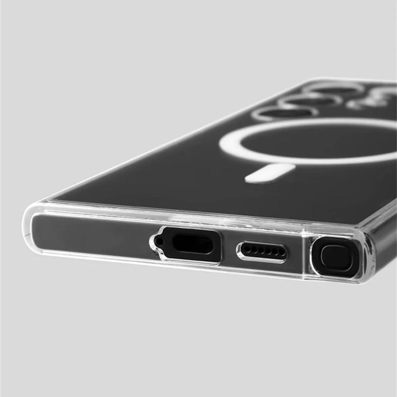 Clear Acrylic Strong Magnetic Case For Samsung Galaxy S24 FE S25ULTRA A36 A35 A56 A55 A16 A15 A25 A26 A05 A06 Magsafe Hard Cover