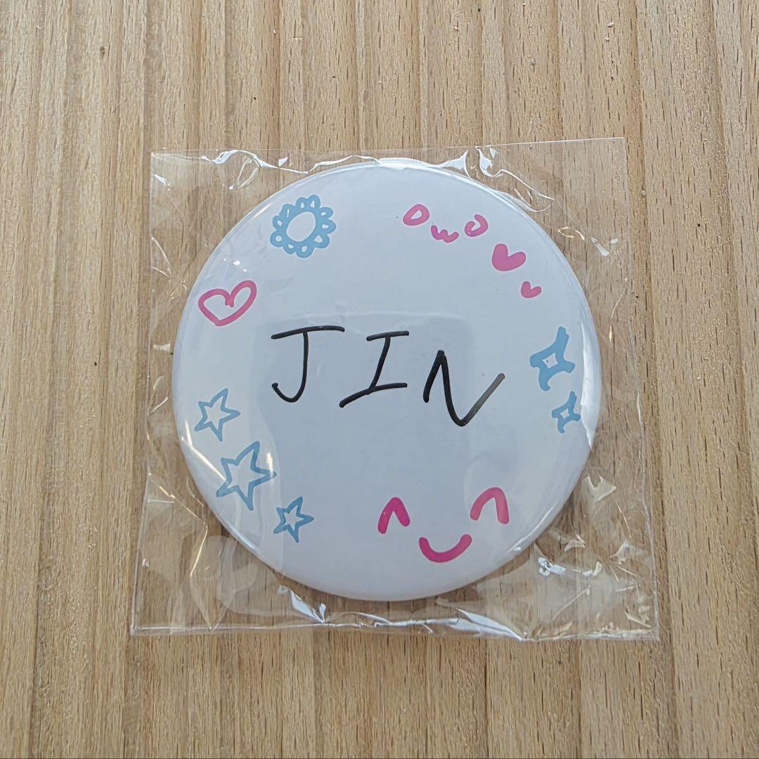 

[USED] BTS Jin RUNSEOKJIN Japan JIN Capsule Toy Can Badge