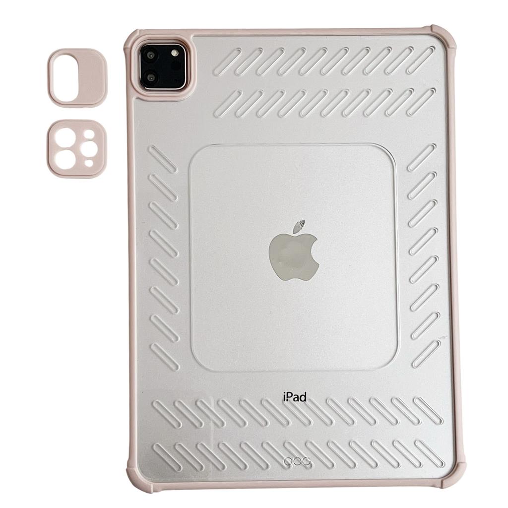 Für iPad Pro 11 (2024) Hülle Hohl Rahmenlos Belüftet TPU Acryl Klar Tablet-Hülle