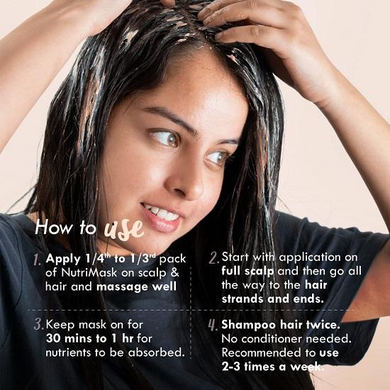 Nat Habit Fresh Hair Mask Hair Growth Hairfall Control 40gm Pack Of 3