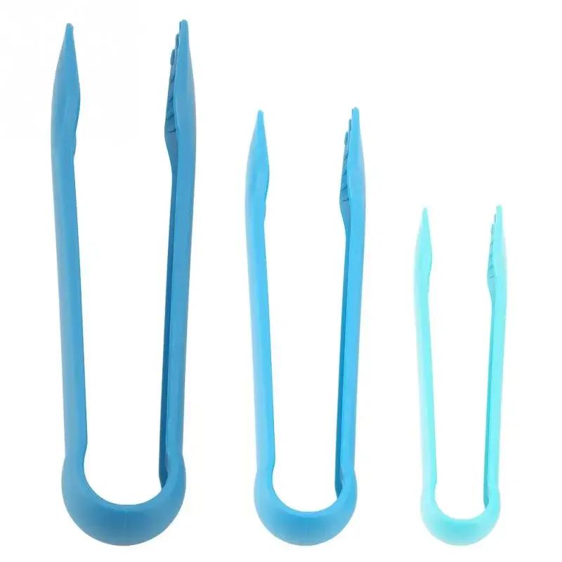 Kitchen Utensils For Barbecue Cooking Salad Grilling Frying 3Pcs Plastic Kitchen Tongs Serving Cooking Tongs
