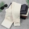 Pantaloni da Yoga ad Alta Elasticità da Donna Pantaloni Casual con Elastico in Vita Alta Colore Unico Vestibilità Aderente Leggings da Danza Lavoro