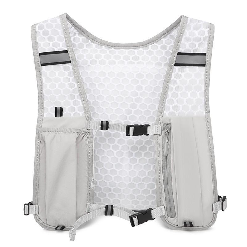 

Lightweight Breathable Summer Running & Cycling Tank with Phone and Water Bottle Storage Under 20L сірий колір