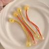 Flower pearl phone line hair band sweet bubble braided hair rope small fresh atmosphere low ponytail hair accessories women