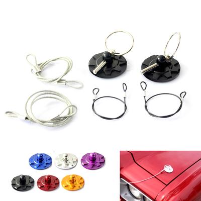 Universals Aluminum Mount Hood Pin Bonnet Lock Kit Car Tunning Lock Kit Down Hood Lock Latches Pin Vehicle Accessory