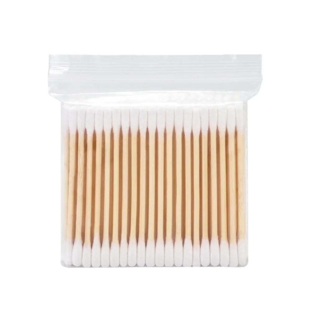 

100-1000pcs Hypoallergenic Cotton Buds, Wooden Stick Swabs for Sensitive Skin, Makeup, Nail Art & Precision Cleaning