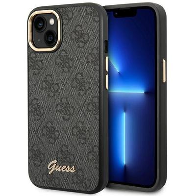 Guess Guhcp14Mhg4Shk iPhone 14 Plus/ 15 Plus 6.7 Schwarz/Black Hartschale 4G Vintage Gold Logo