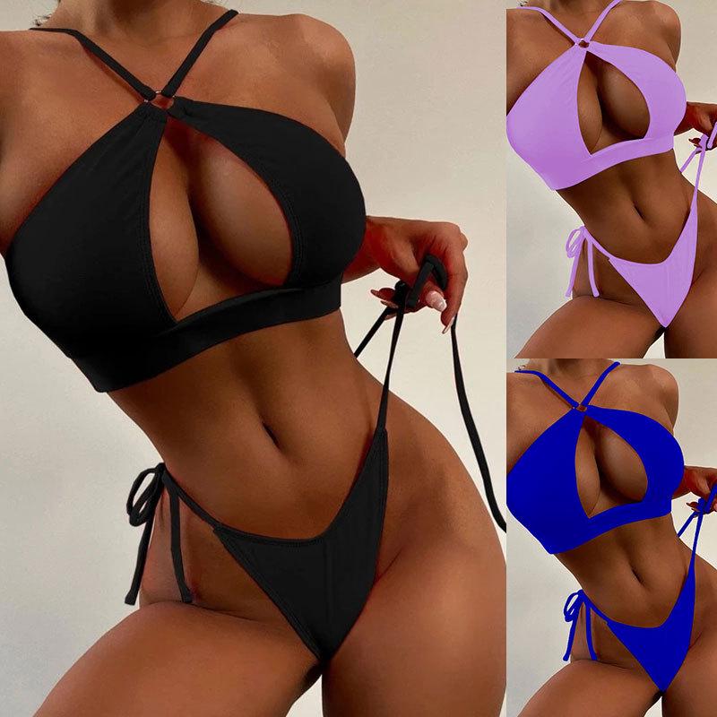 Ri Shang 2022 Women's Long Sleeve Sexy Sporty Split Swimsuit with European & American Style Print
