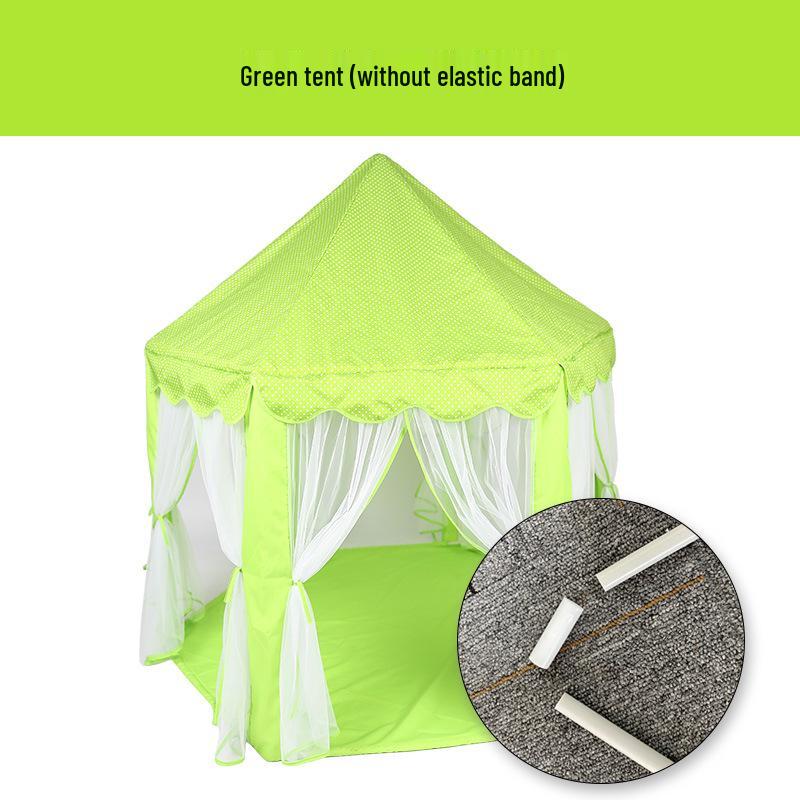 Hexagonal Princess Castle Play Tent for Girls - Indoor Role-Playing Toy Game, Small Size.