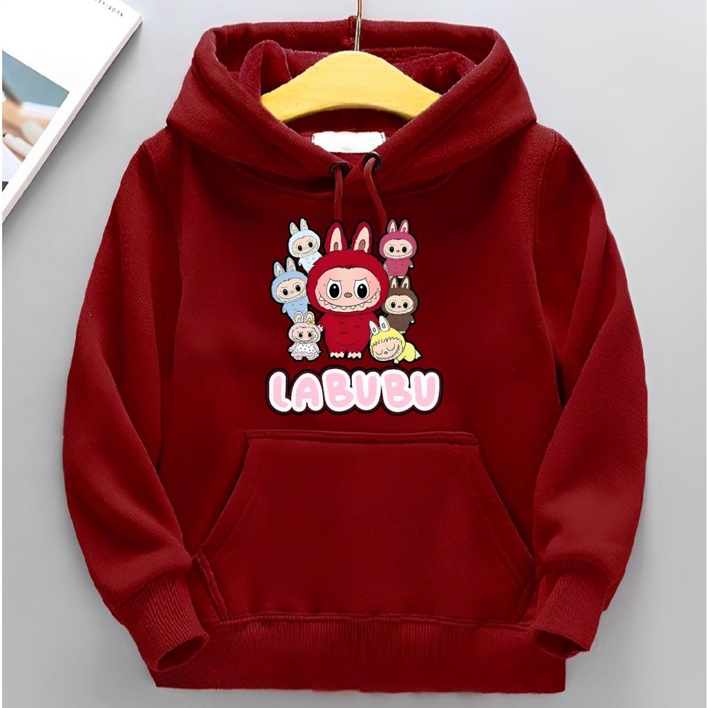 Children's Hoodie New Trendy Labubu Kids Cute Cartoon Casual Daily Hoodie 100-160cm Boys Girls