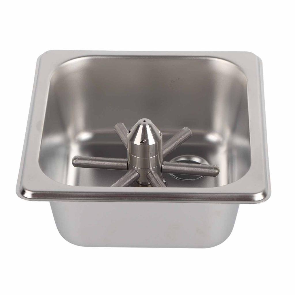 Płuczka do szkła w zlewie kuchennym, myjka do szklanych kubków ze stali nierdzewnej do hotelowego baru, kawiarni