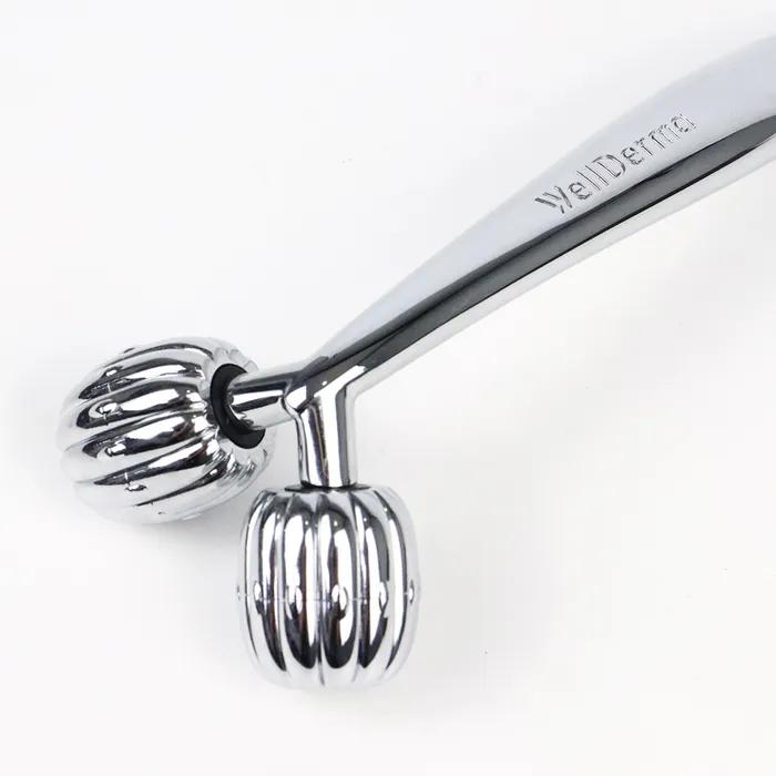 Wellderm Face Lifting Dark Silver Roller Facial Massager