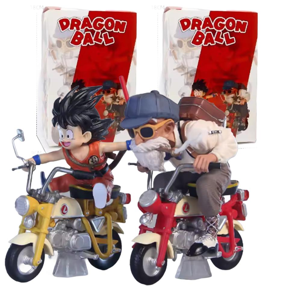 Animation Dragon Sphere Z Animation Figure Son Goku Master Roshi Locomotives POLYVINYL CHLORIDE Action Kame Sennin Motorcycle Playthings Miniature