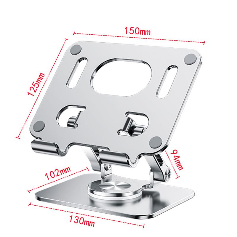 Rotating Desktop Tablet & Phone Stand: Multifunctional, Foldable, Portable Holder