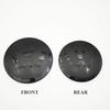 CJOZW1 For VW Volkswagen Jetta MK5 Golf 3D ABS Mirror Black Emblem Car Front Grill Rear Trunk Badge For Volkswagen VW Golf Pas Sat Polo