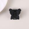 4cm Resin Bow Hair Clip Women's Solid Color Grab Clip Matte Simple Fashion Shark Clip Hairpin Hair Accessory