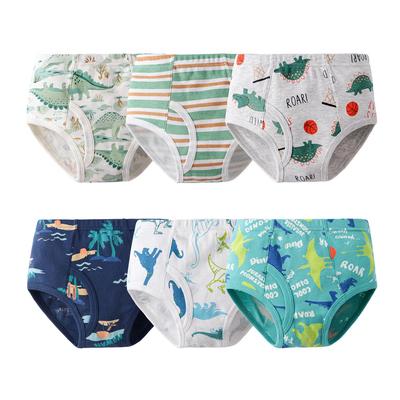 Pure Cotton Boys' Dinosaur Underwear - Toddler & Child Cartoon Shorts