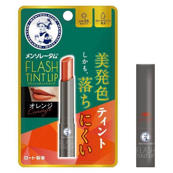 Mentholatum Flash Tint Lip Pink Fragrance Free 2g SPF26PA  Orange  Pink  Red