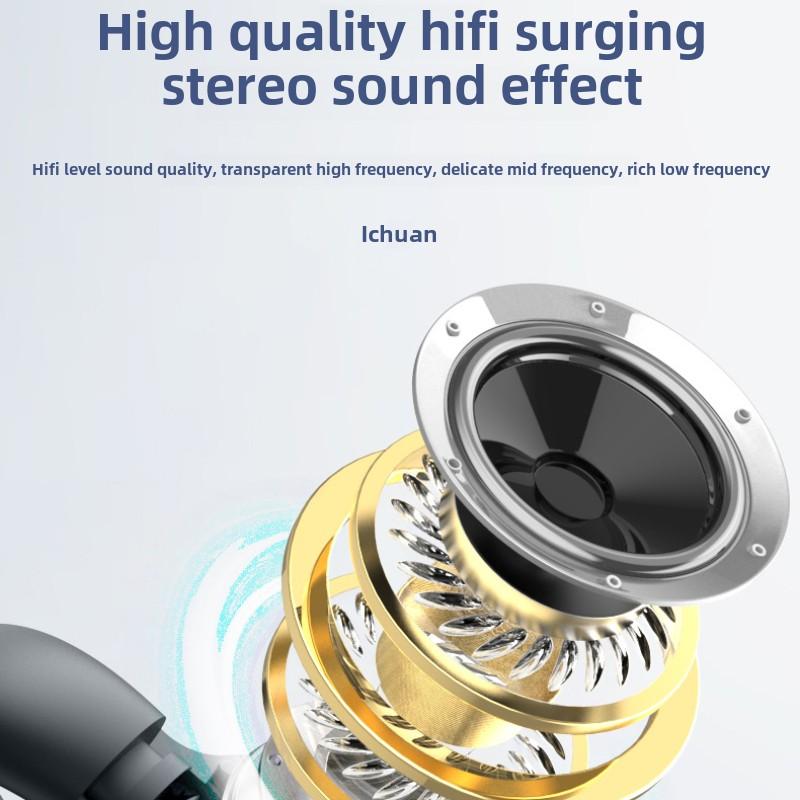 Knochenleitungs-Bluetooth-Ohrhörer, kabellose Ohrclip-Sport-Ohrhörer mit langer Ausdauer