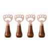 Y3NA 4pcs Stainless Steel Vertical Beer Bottles Openers with Handle Drink Lid Remover for Home Use Kitchen Accessories
