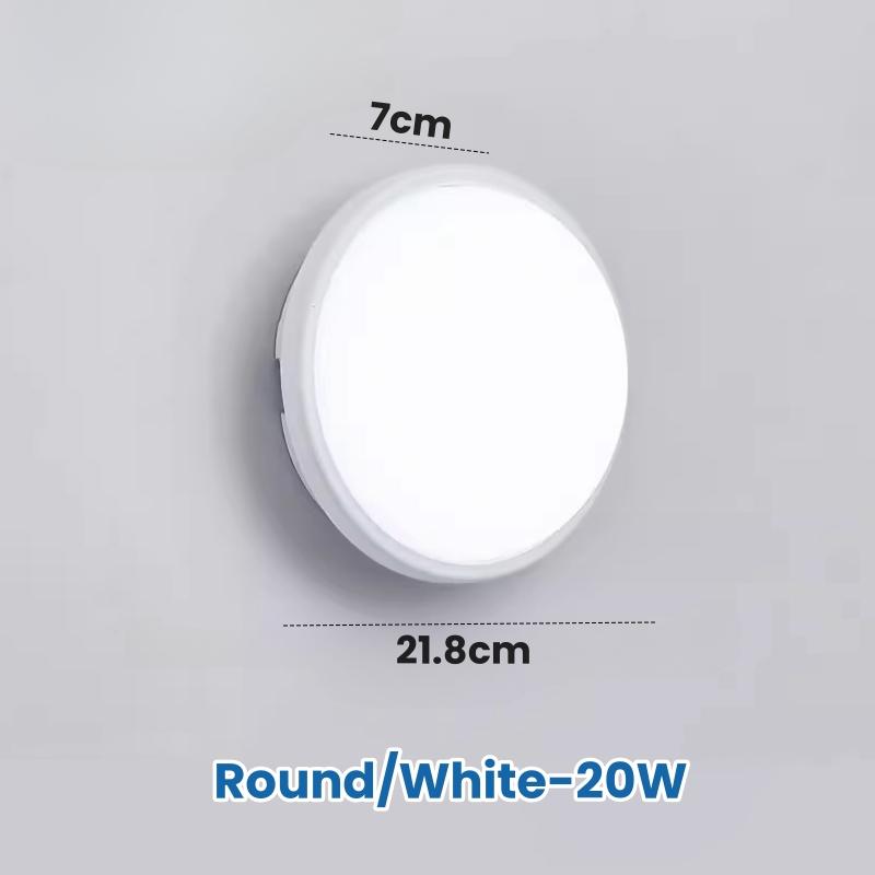 Oval/Square Moistureproof LED Wall Lamp 15W/20W Surface Mounted Bathroom Sconce Waterproof Balcony Garden Outdoor Ceiling Lights