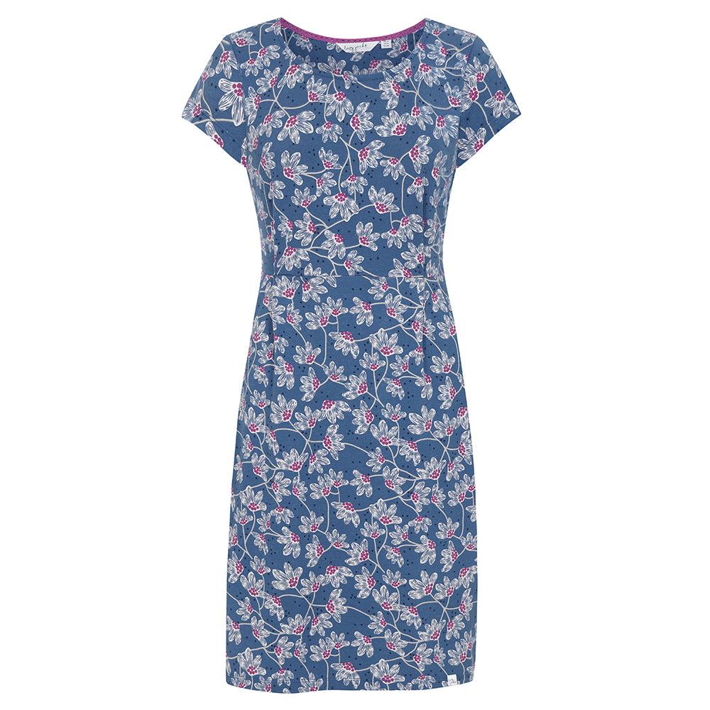 Lazy Jacks Womens/Ladies Wildflower Capped Sleeved Dress