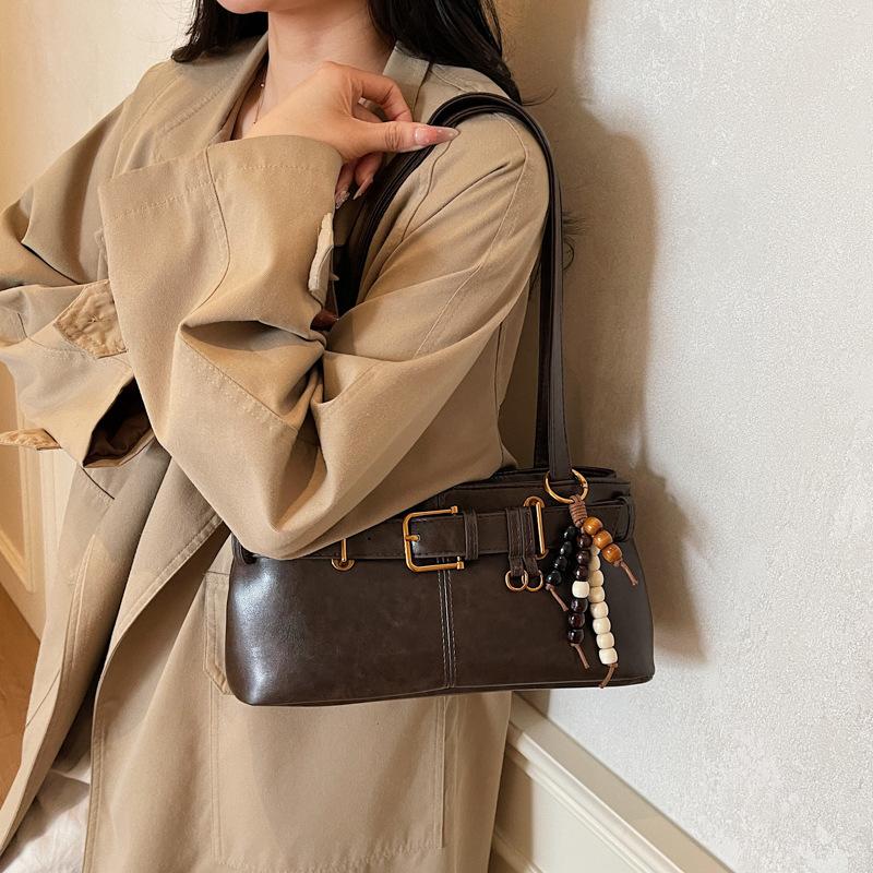 Retro Niche Underarm Bag Women's 2025 New Trendy Fashion Korean Portable Commuter Large Capacity Shoulder Tote Bag